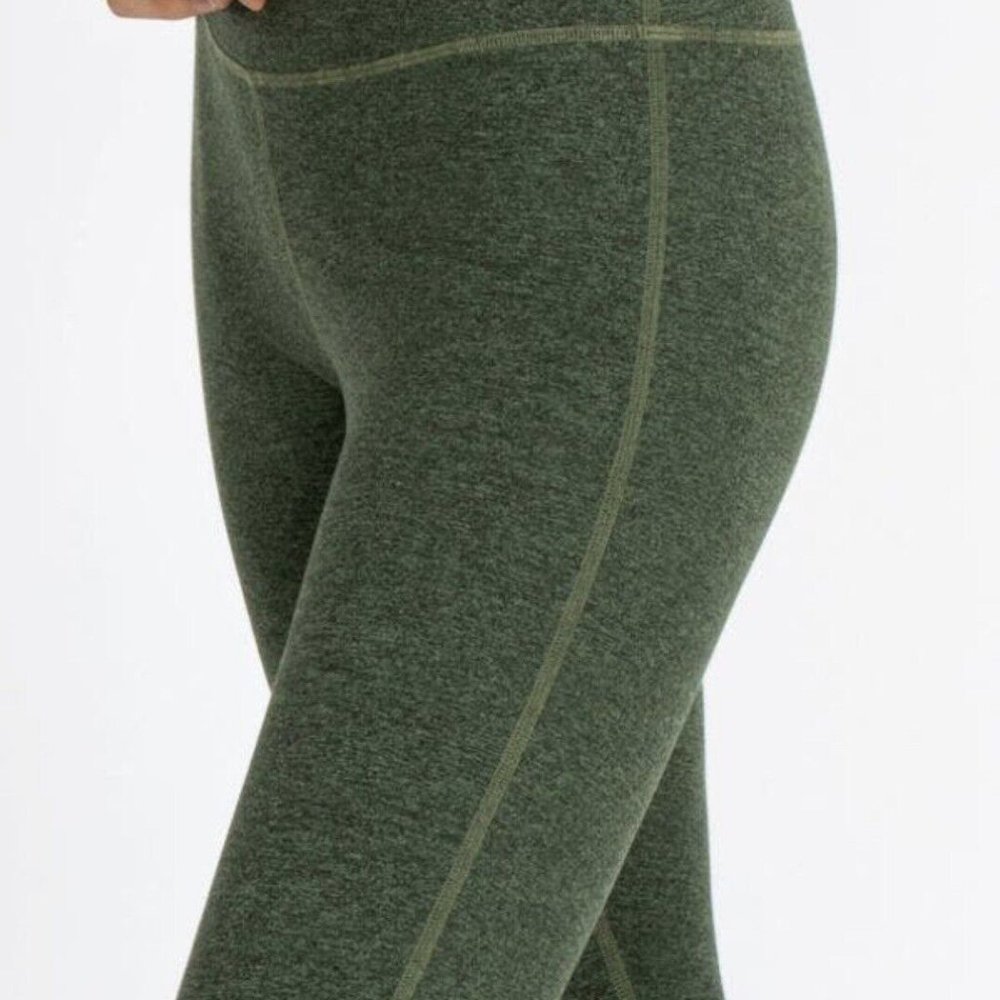 NWT Johnny Was Calme Ease Space Dye High Waist Leggings Green Soft Stretch XL - Picture 2 of 5